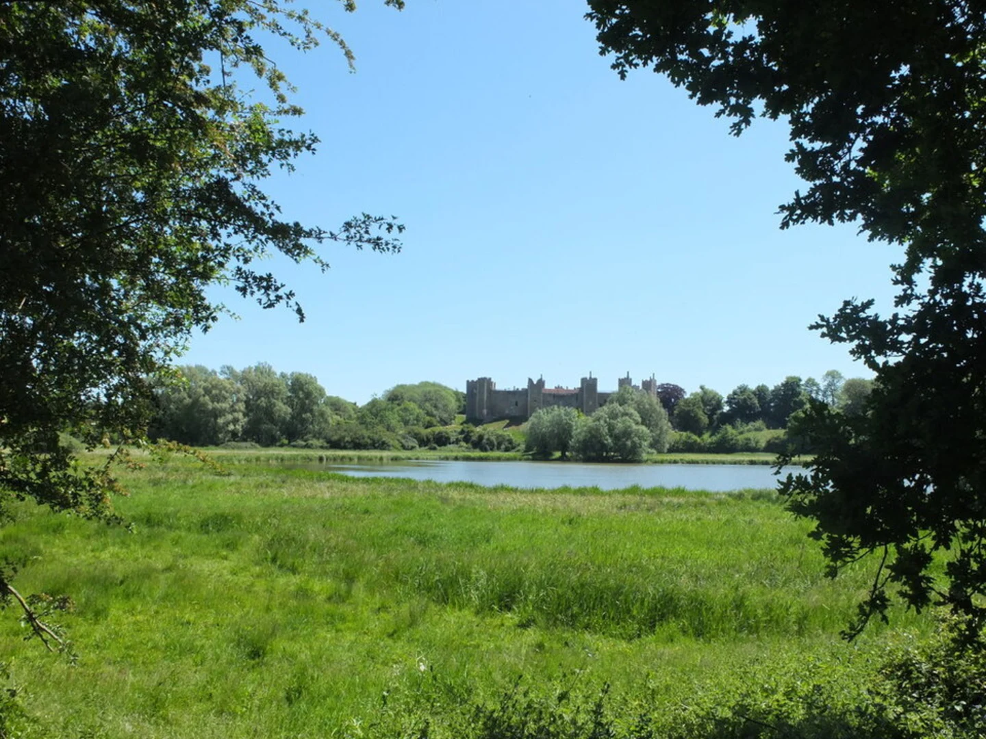 An image depicting the trail Framlingham Castle and its surrounding area.