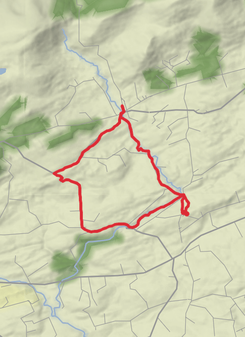 Hike from Dromdaleague mobile static map