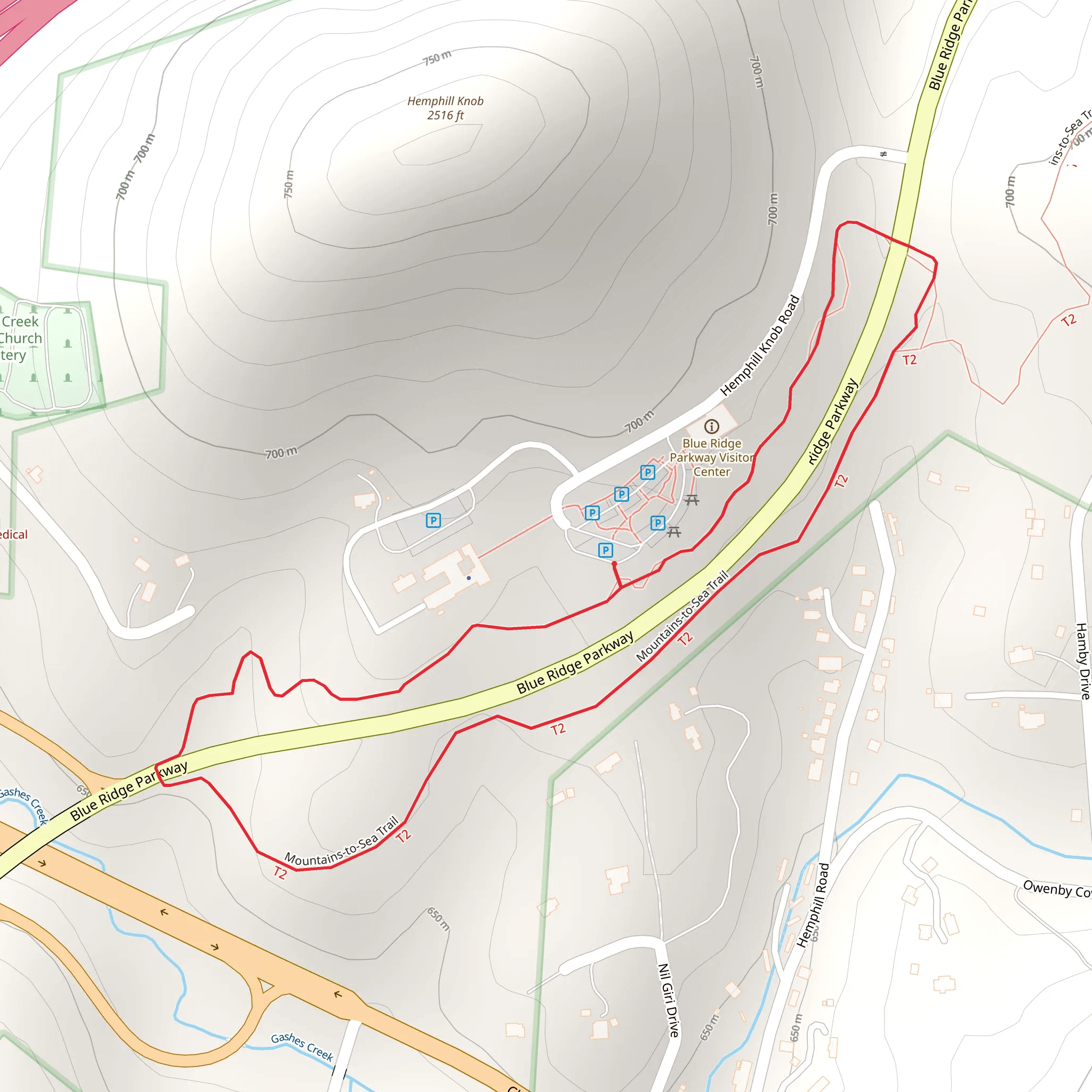 Blue Ridge Parkway Loop mobile static map