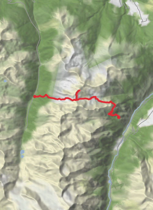 Hike on Gruben - St Niklaus + Scramble to Schwarzhorn  mobile static map