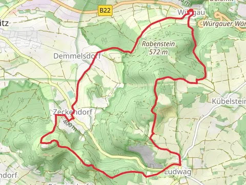 Heidenstein and Giechburg Loop via Wurgau