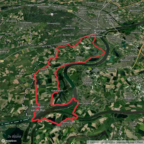 Groenlanden, Kekerdomsche Waard, Lobberdensche Waard and Wylerbergmeer Loop