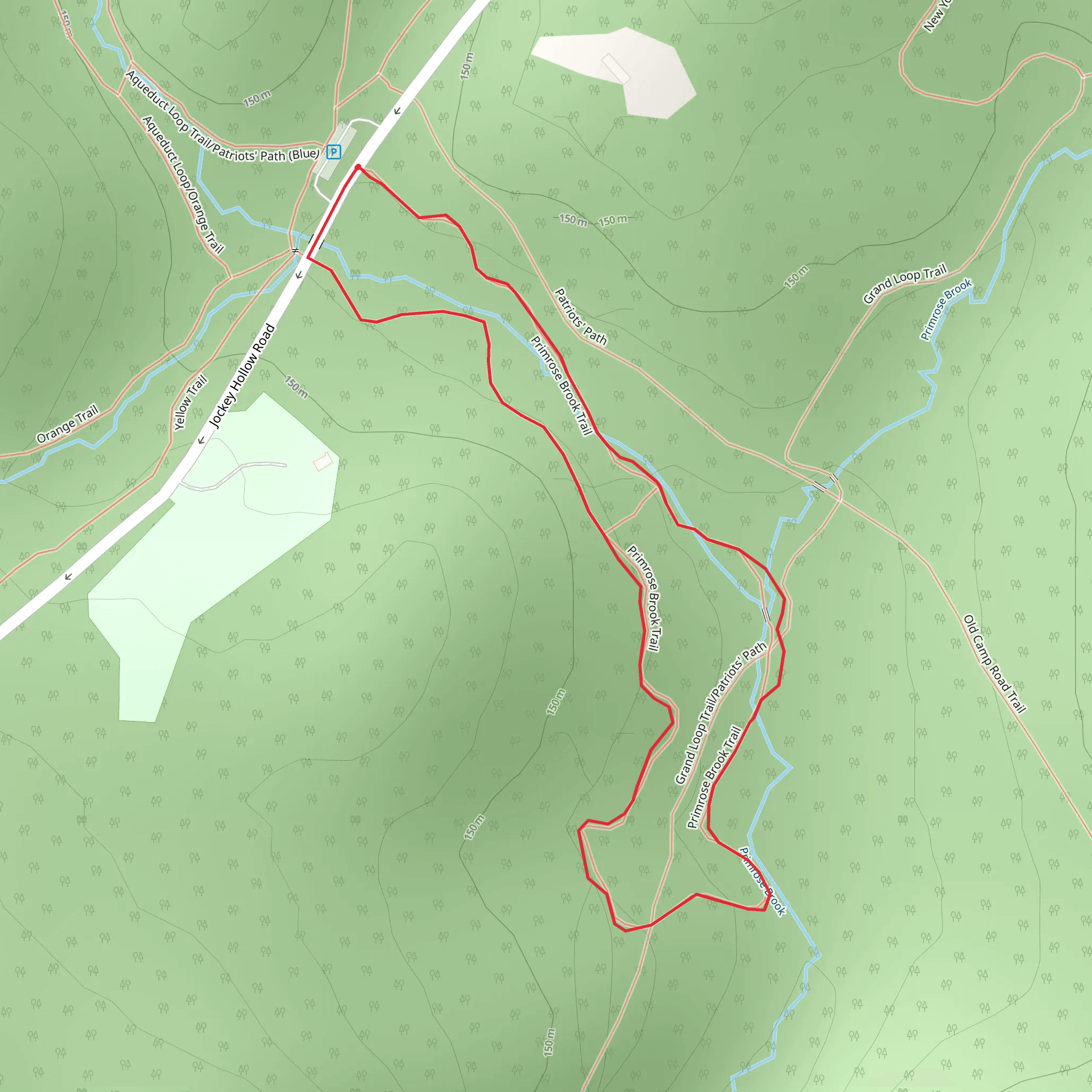 Primrose Brook Loop Trail mobile static map