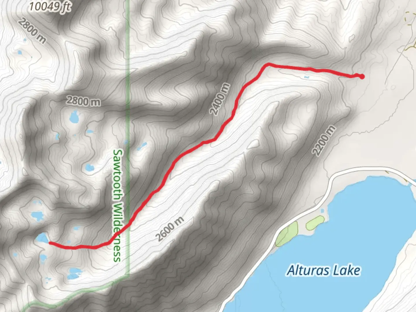 An image depicting the trail Cabin Creek via Trail 191 and its surrounding area.