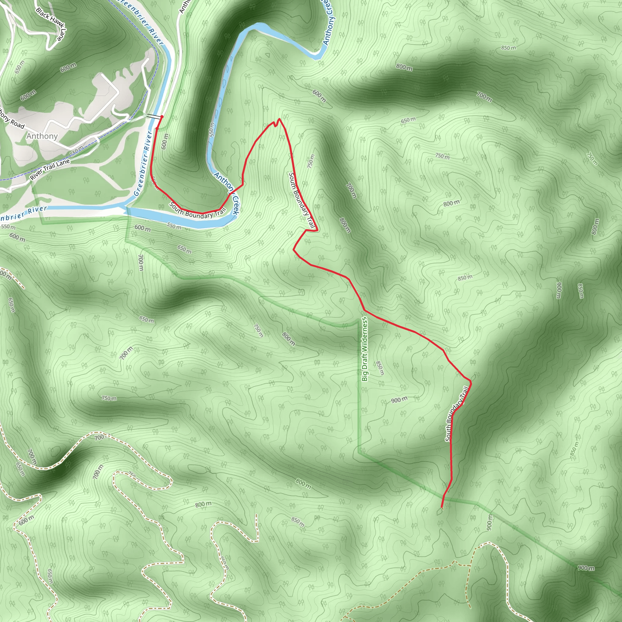 Anthony Creek from Anthony Road mobile static map