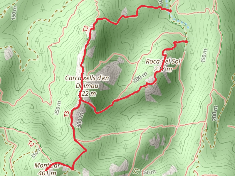 Path of Carcaixells de Dalmau i de la Roca Rodona SL C 32