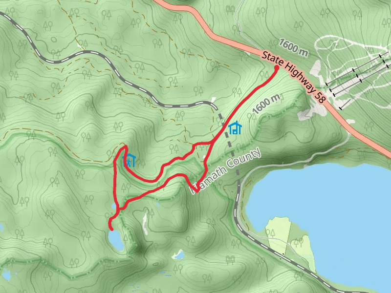 Pengra Pass, Pacific Crest Trail and Midnight Lake Loop