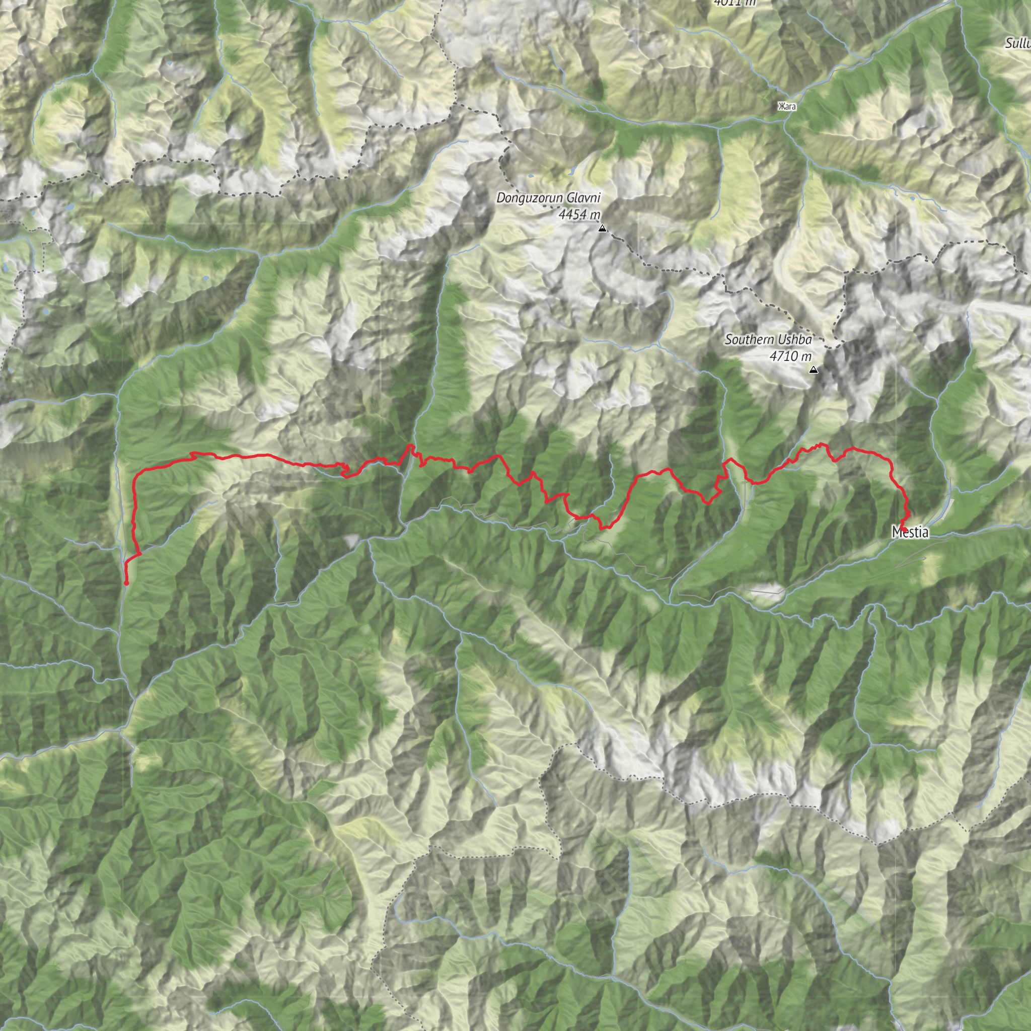 Hike Georgia 2026 2nd week mobile static map