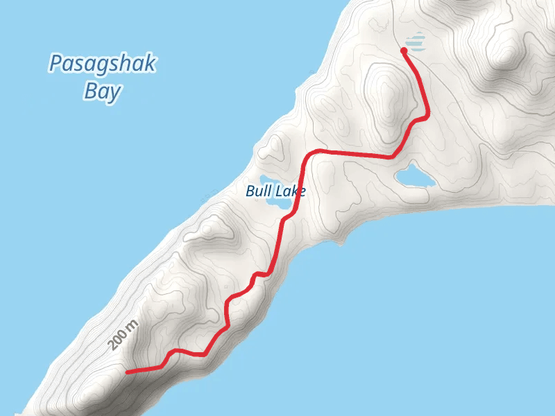 Walk along Bull Lake - Pasagshak Road