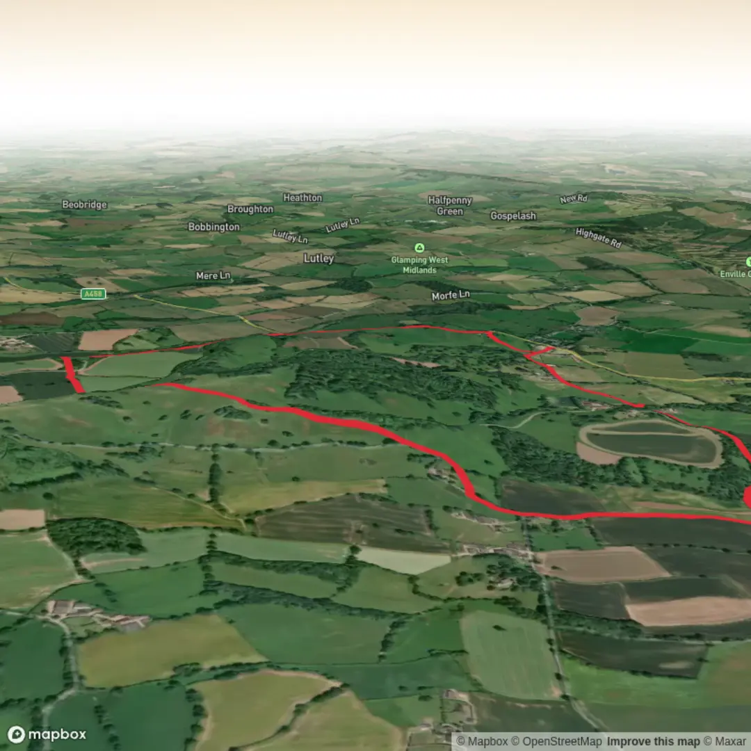 An image depicting the trail Hike from Enville and its surrounding area.