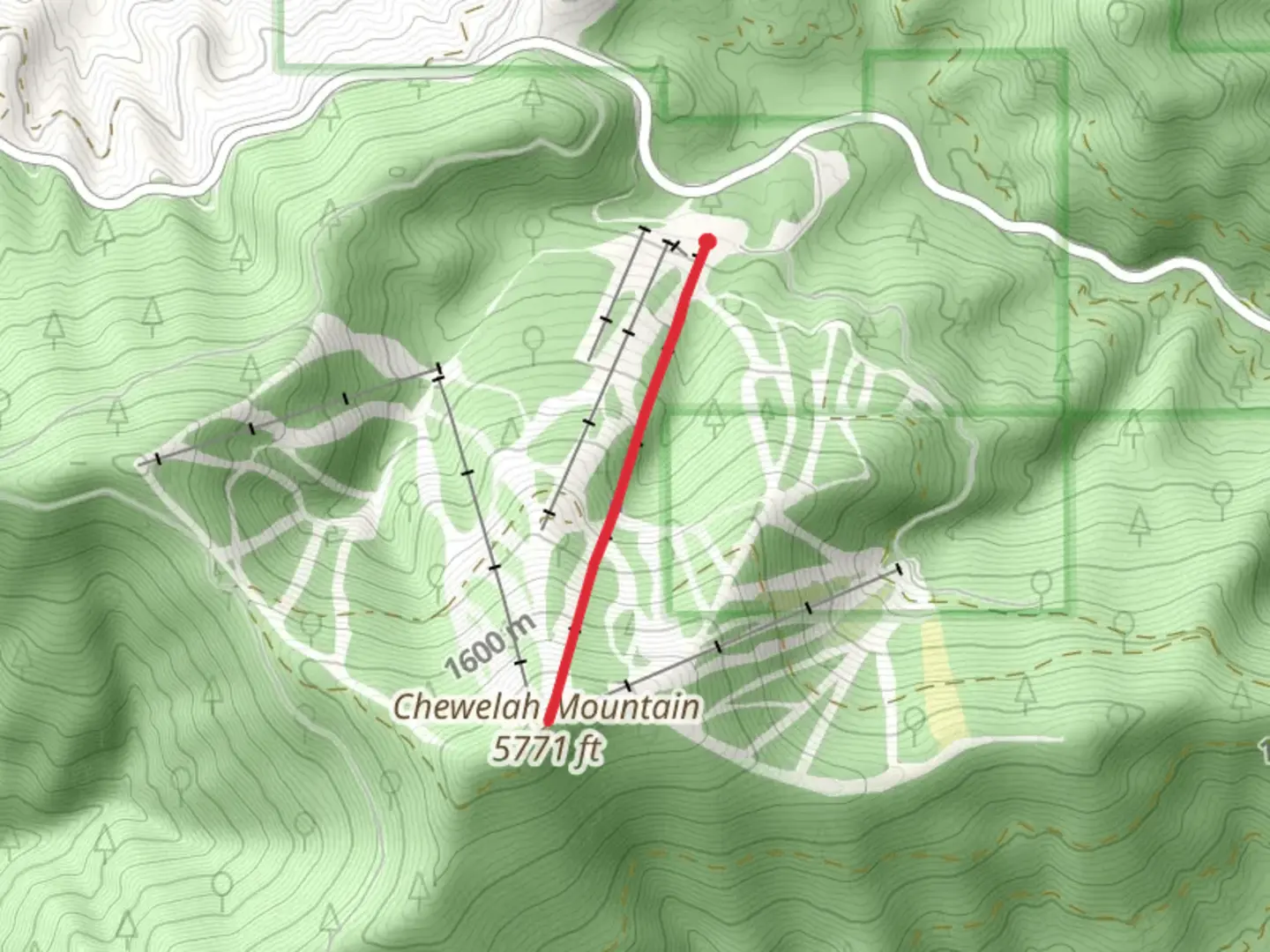 An image depicting the trail Chewelah Mountain Trail and its surrounding area.