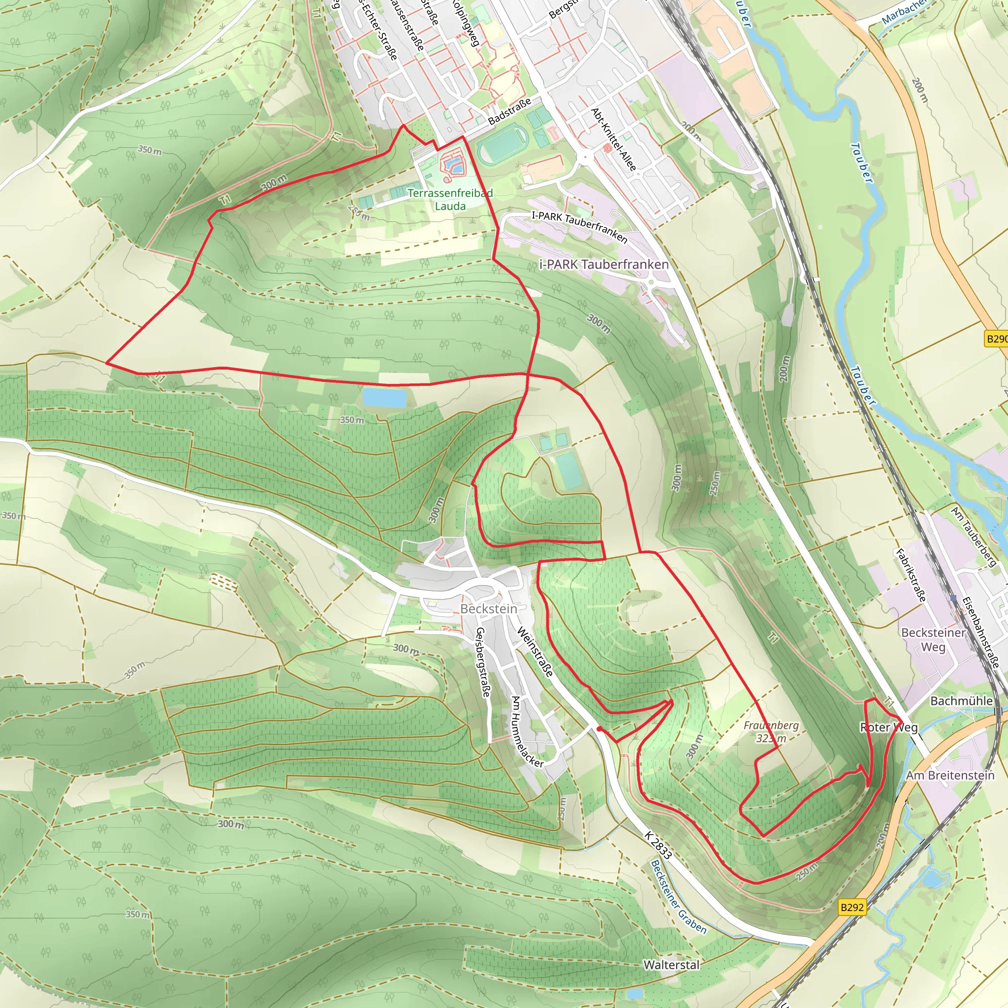 Frauenberg via Main Donau Weg mobile static map
