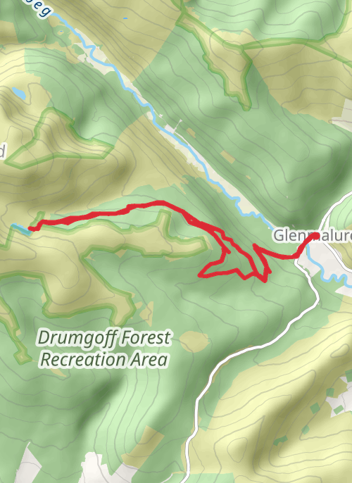 County Wicklow Hiking mobile static map