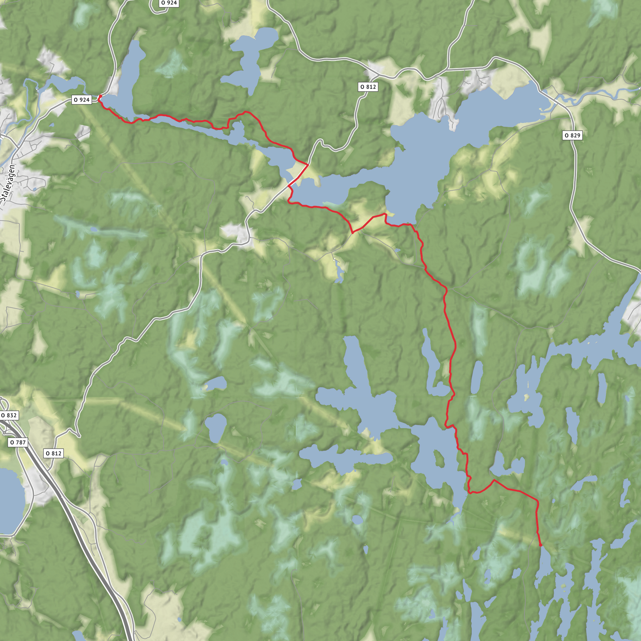 Bohusleden Trail stage 13 mobile static map