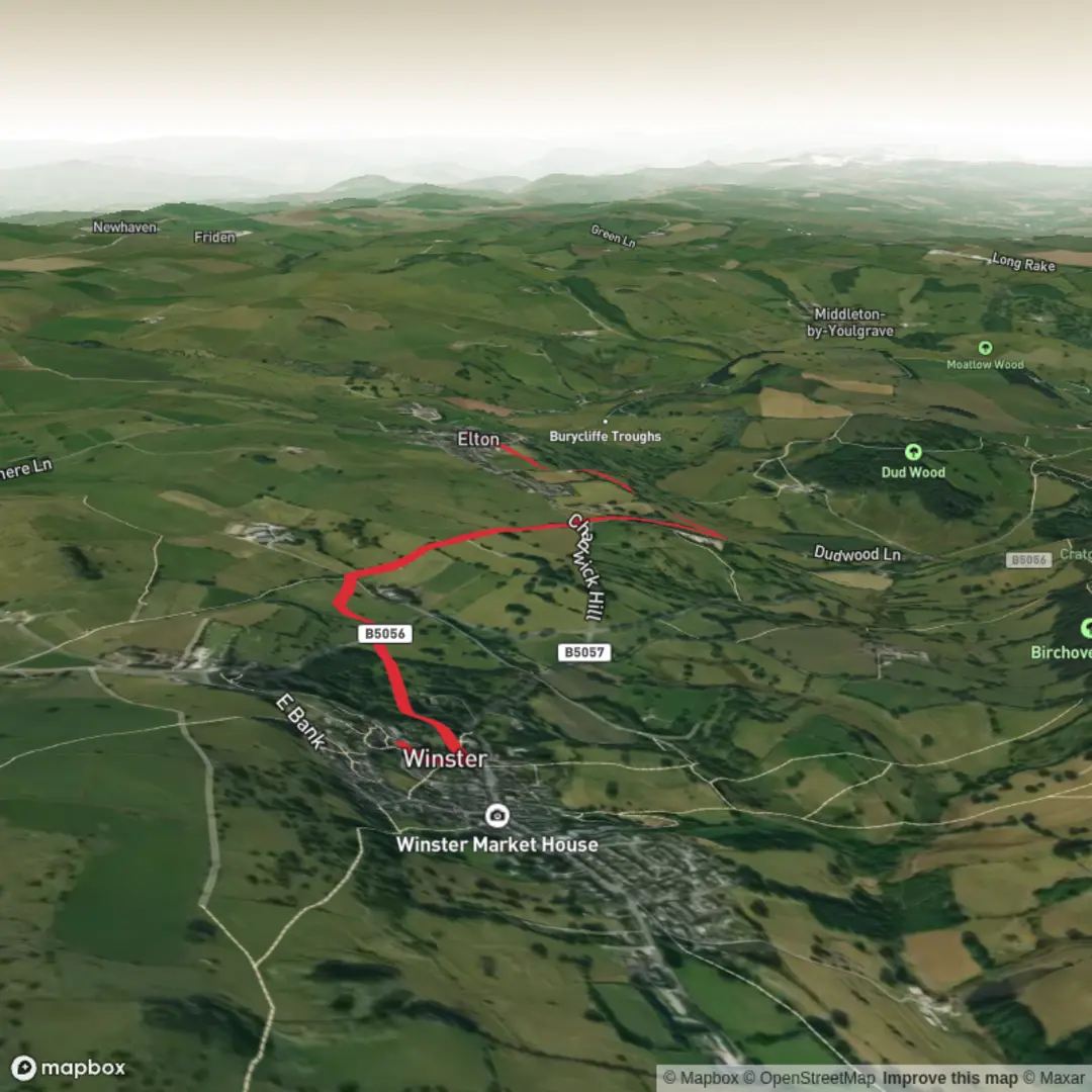An image depicting the trail Duke of York Pub Hike and its surrounding area.