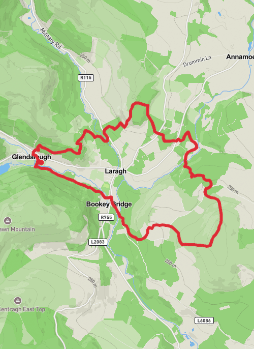 Glendalough to Trooperstown mobile static map