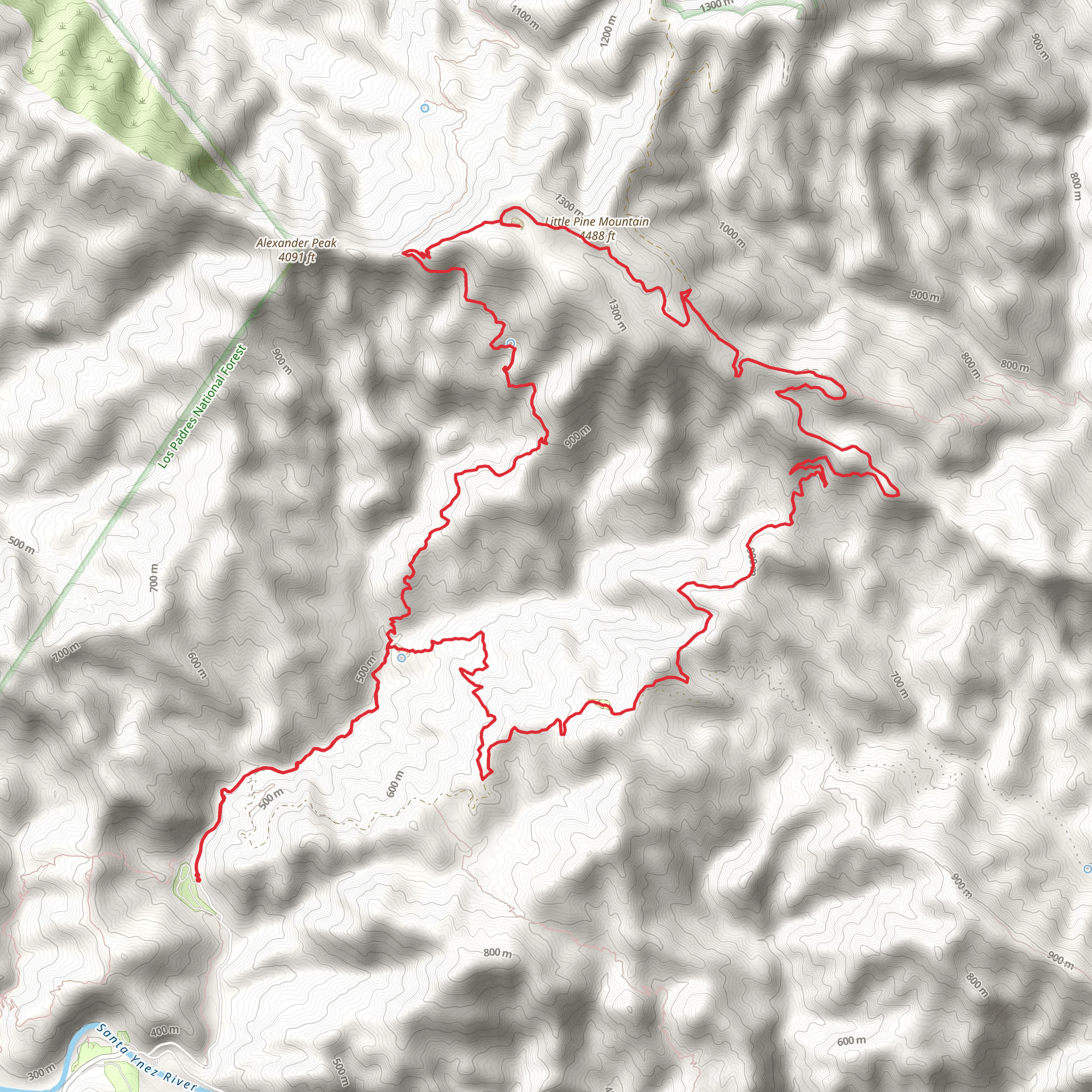 Little Pine Mountain Loop mobile static map