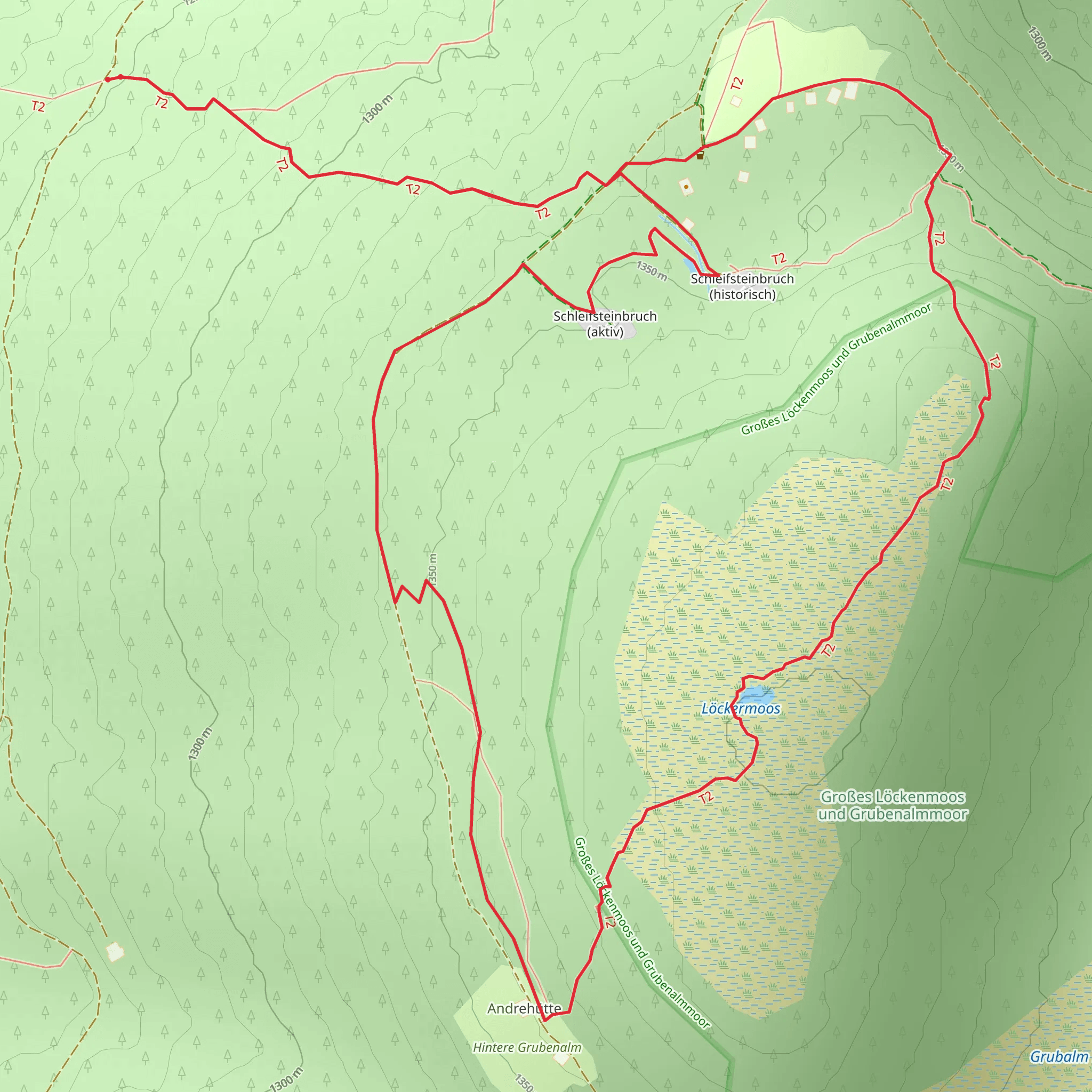 Löckenmoos Loop mobile static map