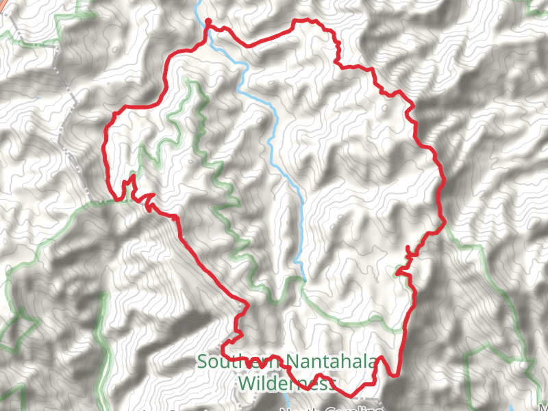 Long Branch, Betty Creek Gap, Appalachian and Standing Indian Loop Trail