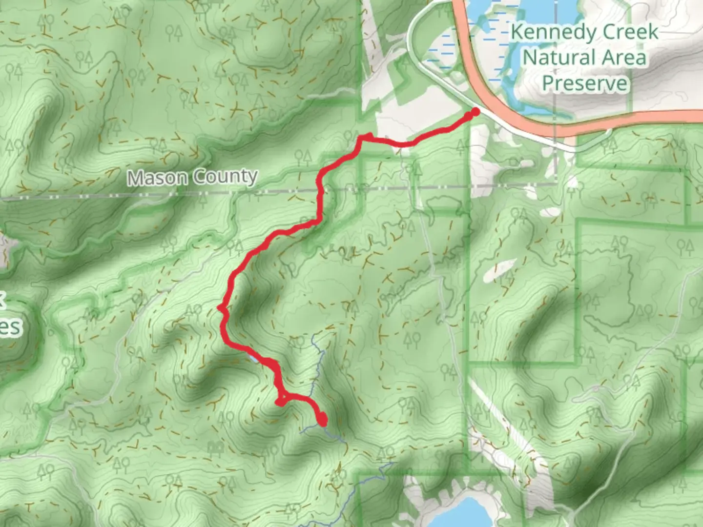 An image depicting the trail Quarry Ridge Loop and its surrounding area.