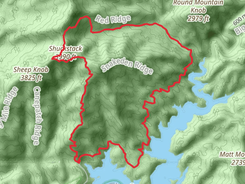 Lakeshore, Lost Cove and Appalachian Loop Trail