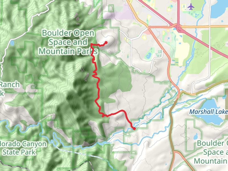 Table Mountain via Mesa Trail Point to Point