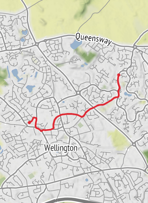 Hike from Apley mobile static map