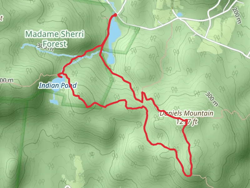 Indian Pond and Daniels Mountain Loop Trail