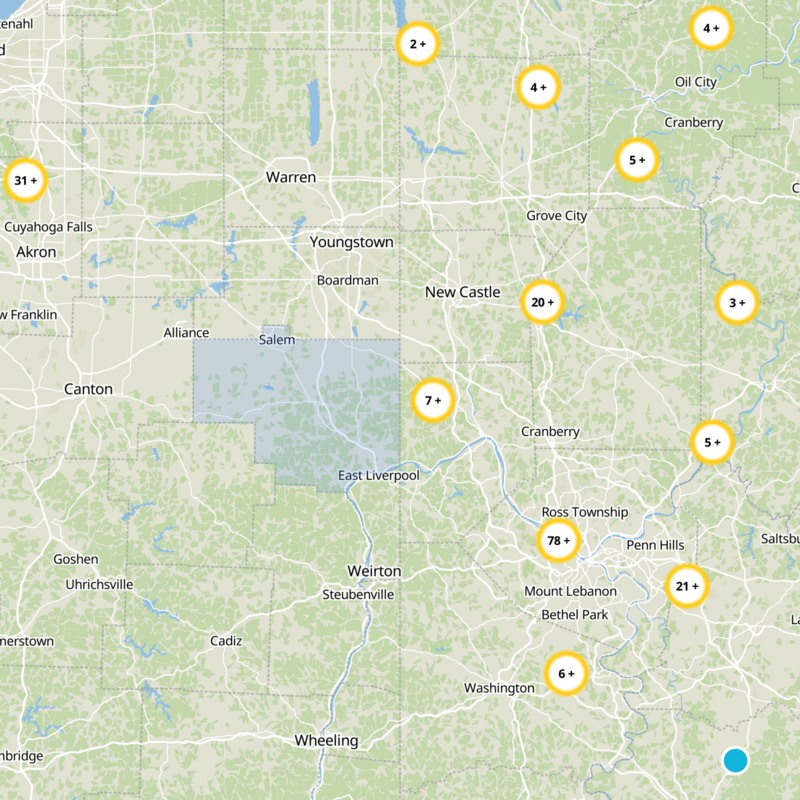 Columbiana County Static Map