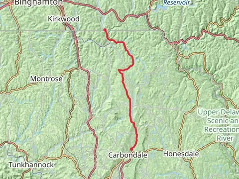Simpson To Cascade Valley Via Lackawanna River