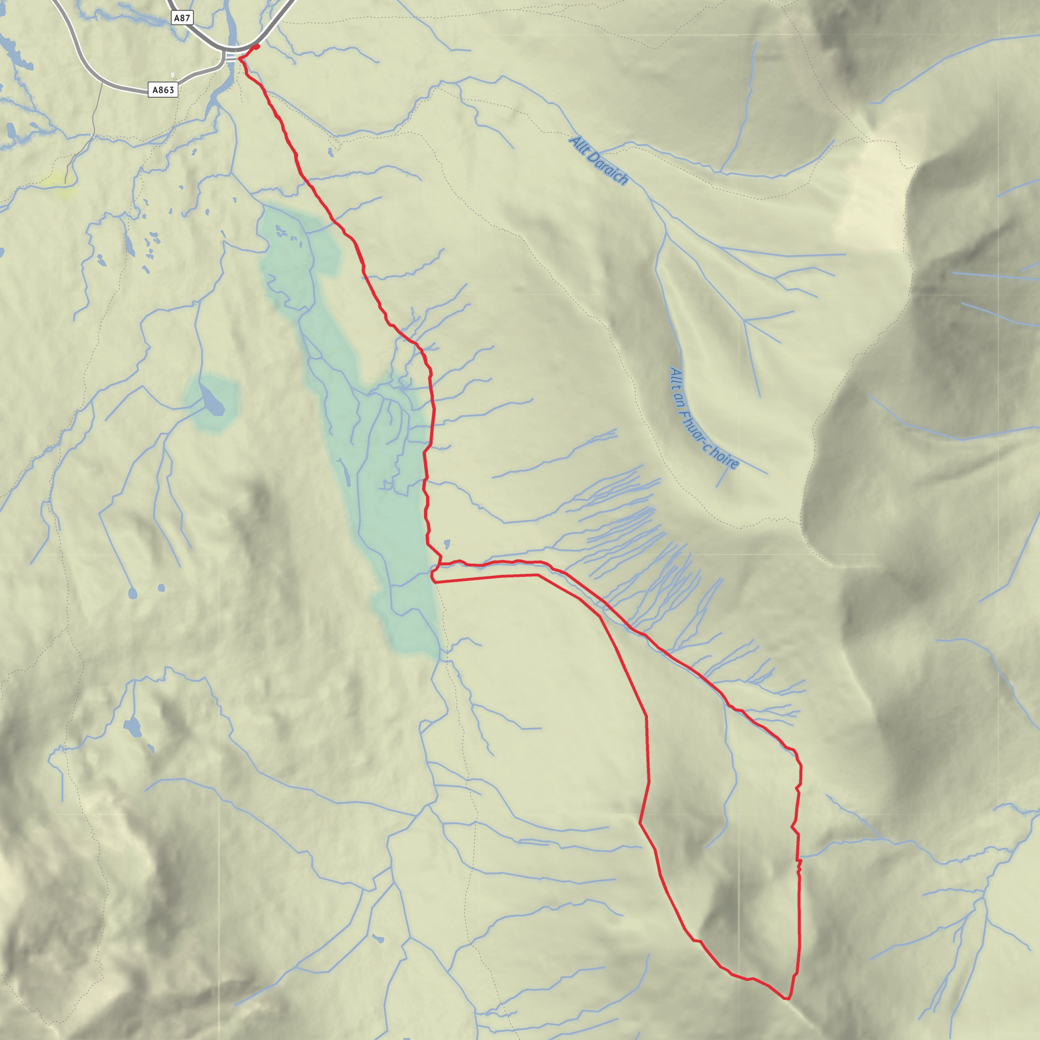 Marsco Loop via Mam a Phobuill mobile static map