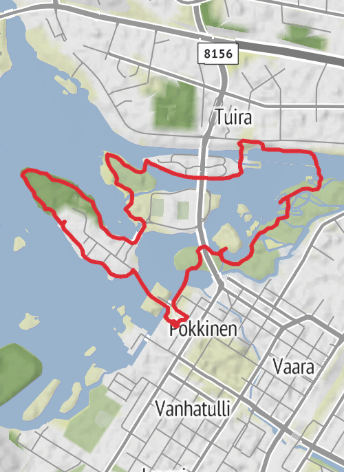 Hike exploring Oulu mobile static map