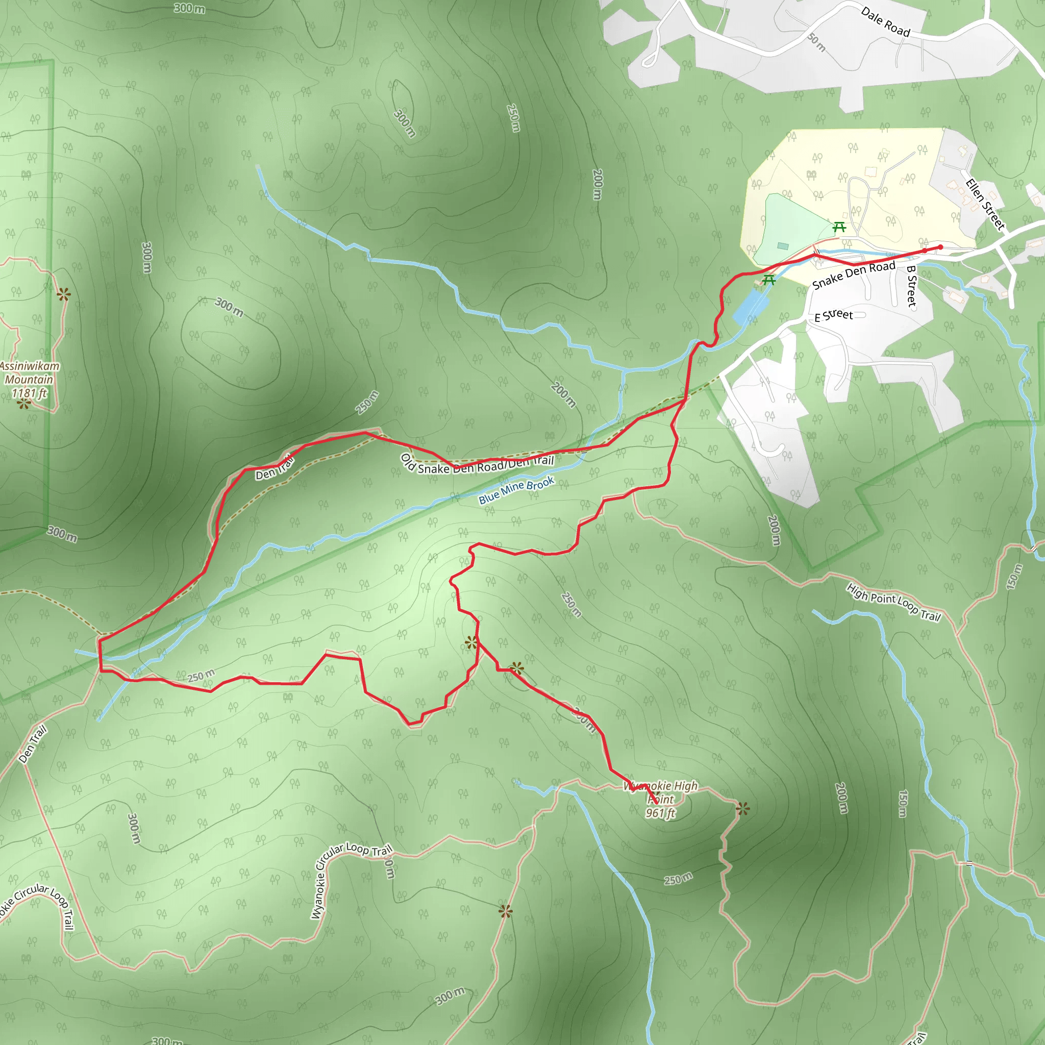 Otterhole and Wyanokie High Point Loop Trail mobile static map