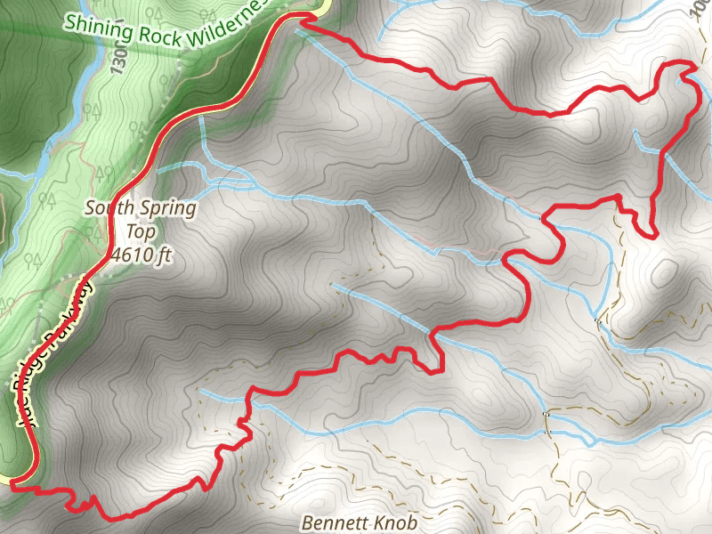 Case Camp Ridge, Seniard Ridge and Log Hollow Road Loop Trail