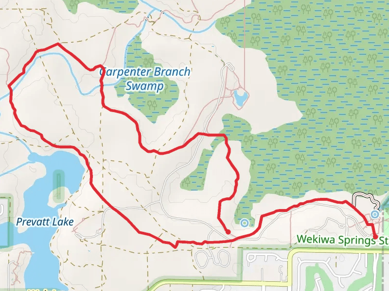 Loop along Prevatt Lake and Carpenter Branch