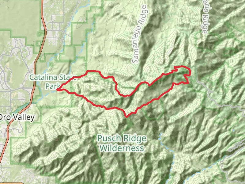 Romero Canyon, Mount Lemmon and Cargodera Canyon Loop Trail