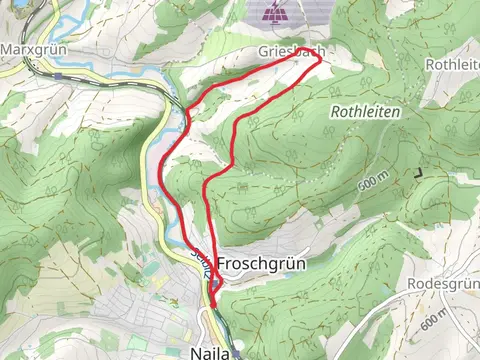 Froschgrüner Teich via Weisser Fels Weg