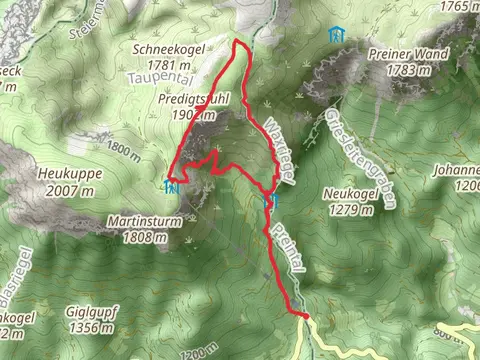 Waxriegelsteig to Rax Loop