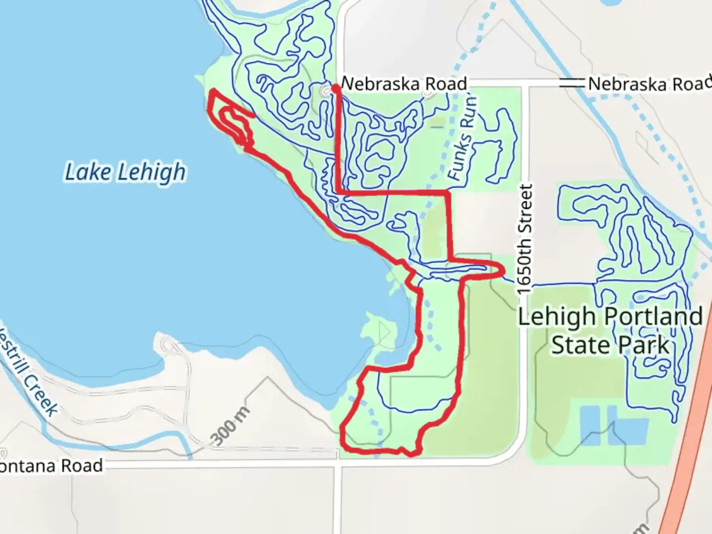 An image depicting the trail Lehigh Portland Trail - South and its surrounding area.