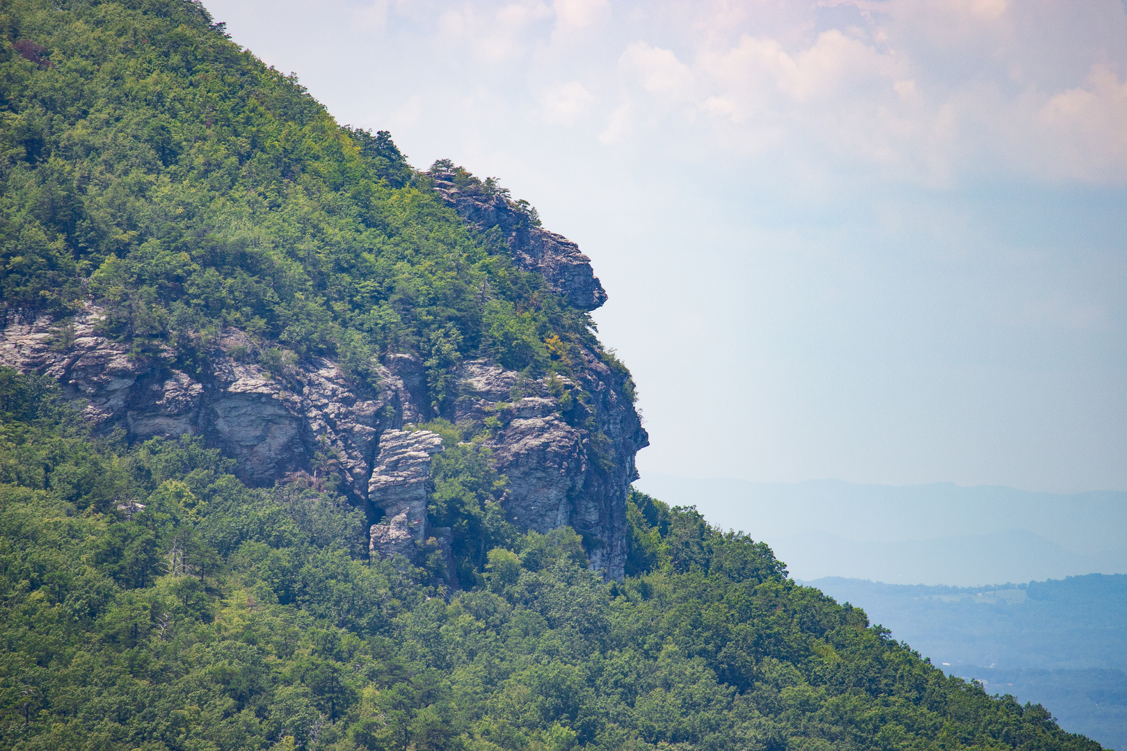 An image depicting the trail Brown Mountain Trail, Rockytop Trail and Appalachian Trail and its surrounding area.
