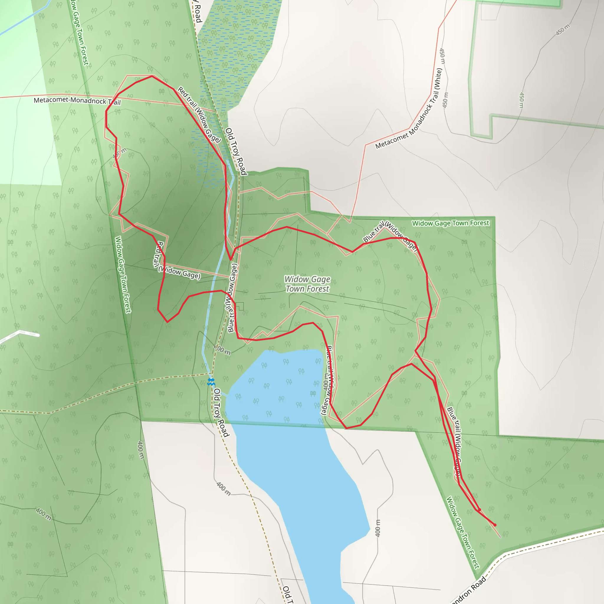 Old Troy Road Loop mobile static map