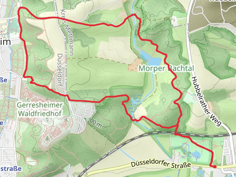 Vollquadrat Gerresheim-Neanderthal and Neanderland Steig Loop