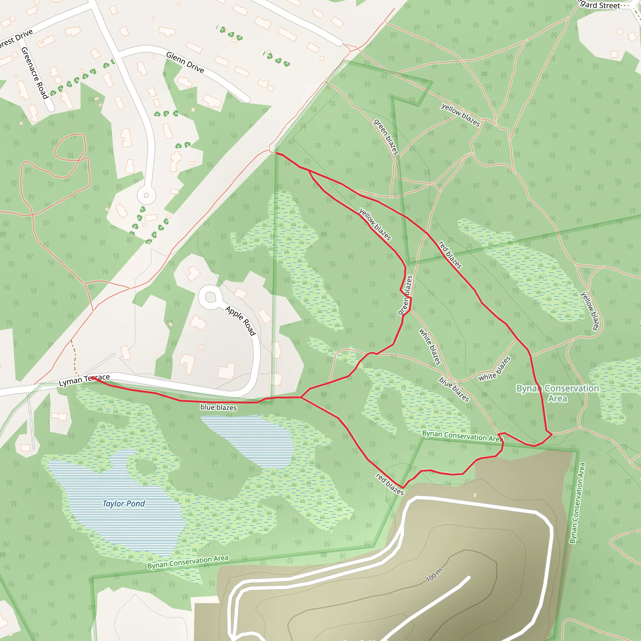 Red Blazes Loop mobile static map