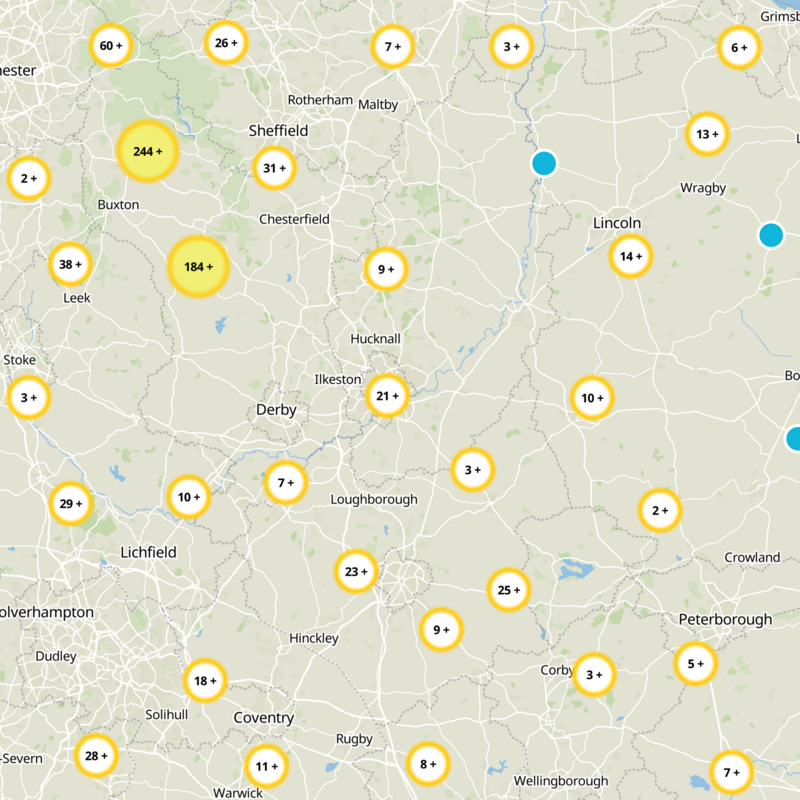 Nottinghamshire Static Map