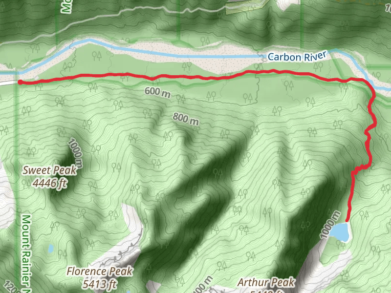 Green Lake via Carbon River Trail