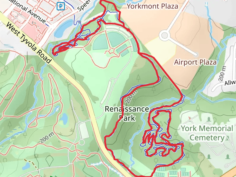 Renaissance Park Loop - Tennis Court Trail