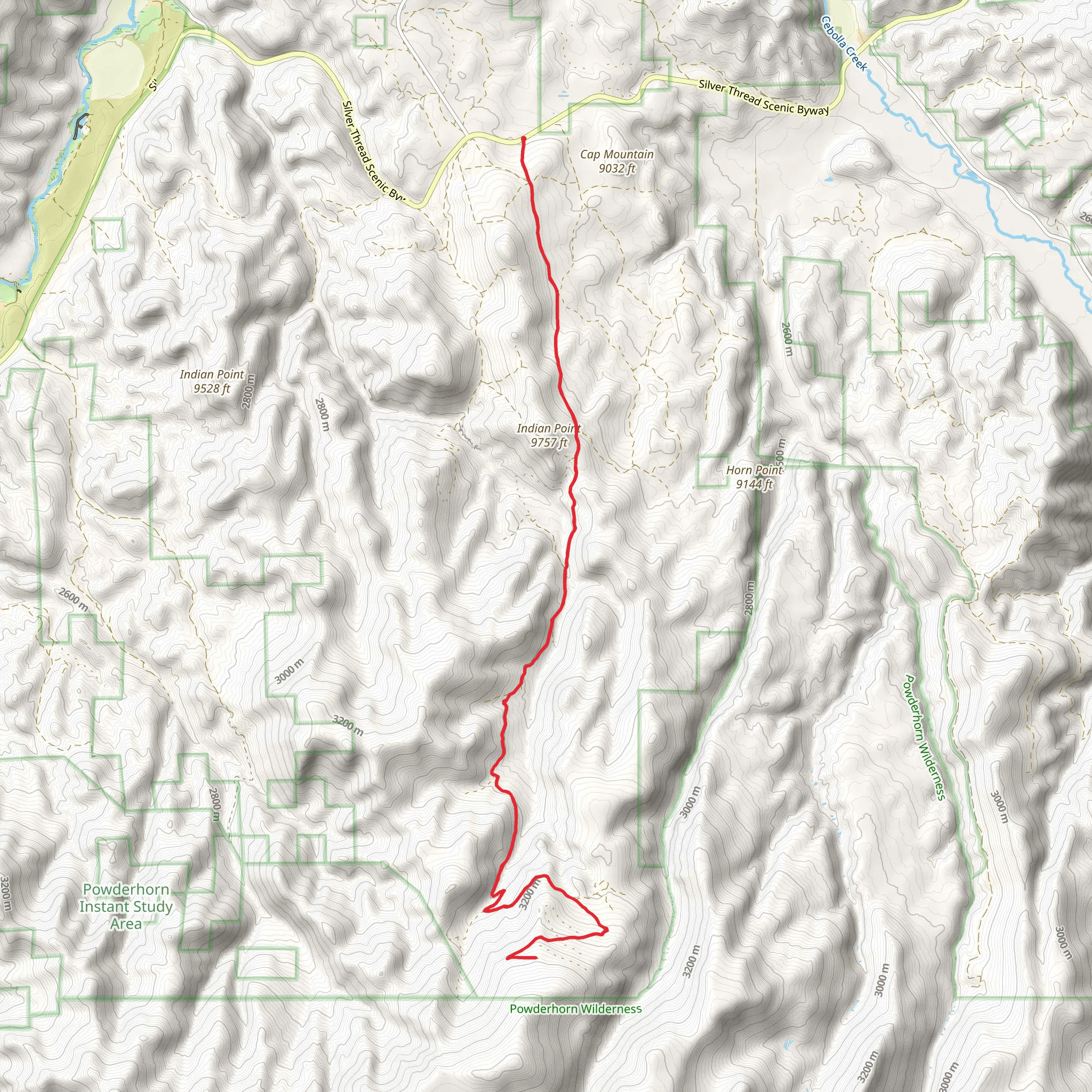 Indian Point and Indian Creek Walk mobile static map