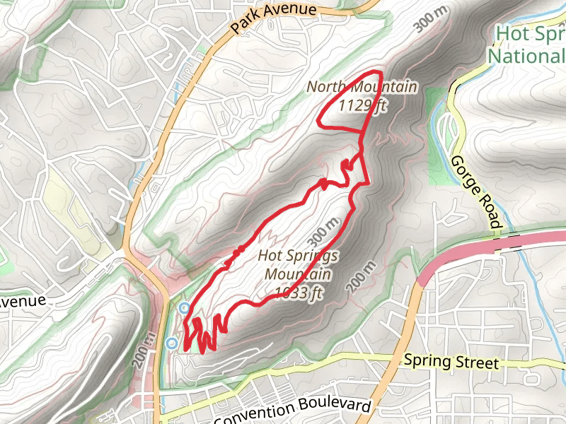 Hot Springs Mountain Trail and North Mountain Loop