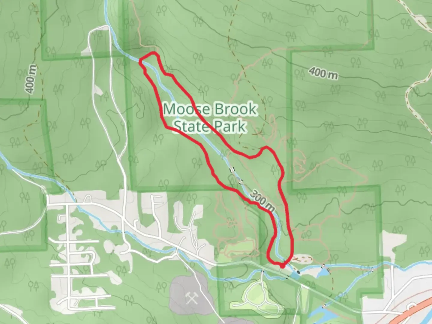 An image depicting the trail Perkins Path Loop Trail and its surrounding area.
