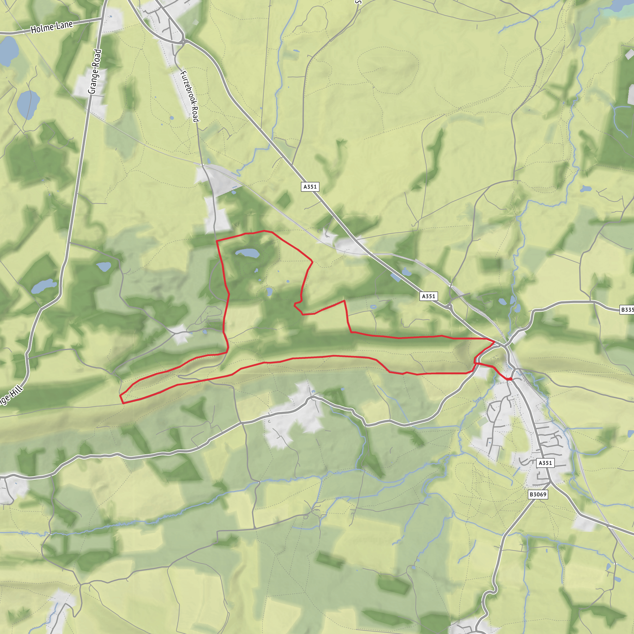 Corfe Castle - Dorset mobile static map